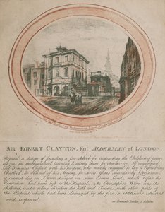 Vestfronten af Mathematical School, Christs Hospital, 1775