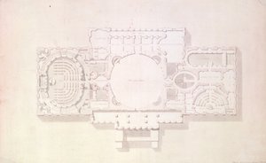 Plan over hovedhistorien om Capitol, USA, 1806