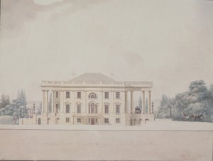 Den sydlige portik af præsidentens hus, 1807