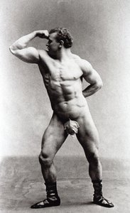 Den tyske bodybuilder Eugen Sandow