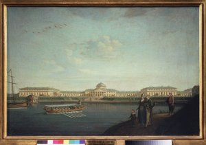 Tauride-paladset set fra Neva (Sankt Petersborg). Maleri af Benjamin Paterssen (1748-1815), olie på lærred af Benjamin Patersson