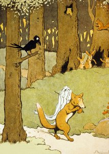 Renard og ålene, illustration fra 