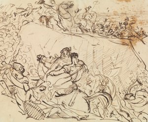 Studer til en kampscene af Benjamin Robert Haydon