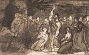 Studie af Kristus, der opdrager Lazarus af Benjamin Robert Haydon
