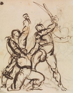 Studie af en kamp af Benjamin Robert Haydon
