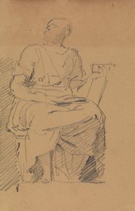 Studie af en siddende figur af Benjamin Robert Haydon