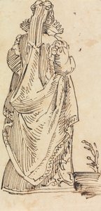 Studie af en kvinde, set bagfra af Benjamin Robert Haydon