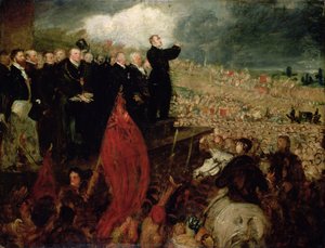 Fagforeningernes møde på Newhall Hill, Birmingham, den 16. maj 1832 af Benjamin Robert Haydon