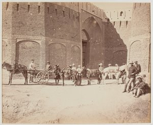 Durani Gate, Heyland Cart og Pack Mules, der viser de forskellige slags pakkesadler, Kandahar