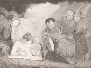 Spædbarn Shakespeare deltog af naturen og lidenskaberne, 1799. af Benjamin Smith