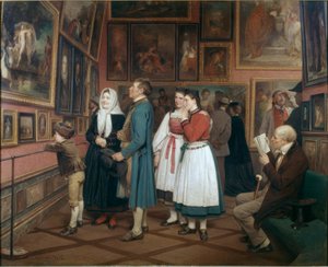 Bønder på museet af Benjamin Vautier