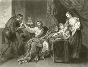 Alfred deler brødet af Benjamin West