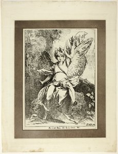 Opstandelsens engel, fra det første nummer af Specimens of Polyautography af Benjamin West
