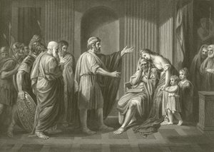 Forvisning af Cleombrotus af Benjamin West