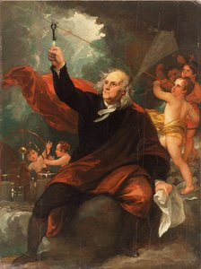 Benjamin Franklin Henter elektricitet fra himlen af Benjamin West