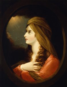 Portræt af en dame, slutningen af det 18. århundrede af Benjamin West