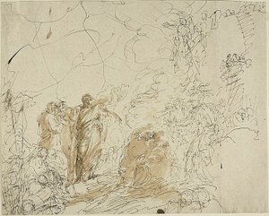 St. Paul ryster hugormen af sig af Benjamin West