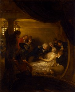 Lord Nelsons død i cockpittet på skibet 