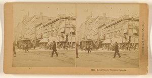 King Street, Toronto, Canada. af Benjamin West Kilburn
