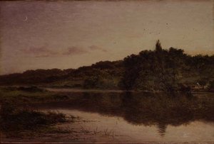 Aften i Streatley, Bedfordshire af Benjamin Williams Leader