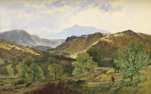 Moel Siabod - i læderdalen, 1871 af Benjamin Williams Leader