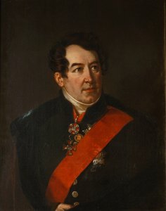 Portræt af digteren Dmitri Osipovich Baranov 1773-1834, slutningen af 1820