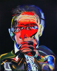 50 store forfattere i historien: Juan Rulfo, 2015 (olie og akryl på lærred)