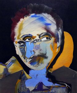50 store forfattere i historien: Tennessee Williams, 2015 (olie og akryl på lærred) af Benoit Erwann Boucherot
