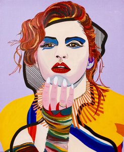 La Nef des fous: Astrid, 2020 (olie på lærred) af Benoit Erwann Boucherot