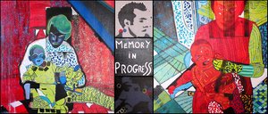Memory in progress, 2001 (olie og akryl på 5 sidestillede lærreder)