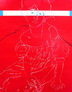 Miss N. 2, 2000 (olie på lærred) af Benoit Erwann Boucherot