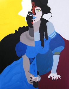 Miss N. 3, 2000 (olie på lærred) af Benoit Erwann Boucherot