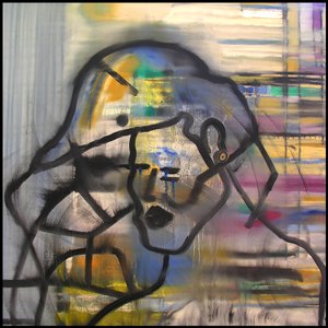Surautoportræt 1, 2003 (olie på lærred) af Benoit Erwann Boucherot