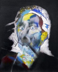 Surautoportrait au hijab, 2017 (olie på lærred)