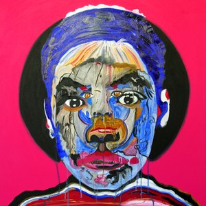 Surportræt : Andy Warhol  Romaric, 2005 (olie på lærred) af Benoit Erwann Boucherot
