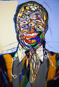 Surportræt : James Baldwin 2, 2021 (olie på lærred) af Benoit Erwann Boucherot