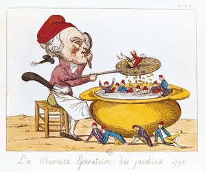 Jakobinernes rensende gryde, 1793 af Benoit Louis Henriquez