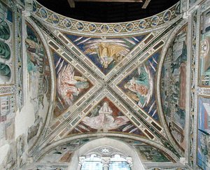 Episoder fra Sankt Augustins liv, fra korloftet, 1463-65 af Benozzo di Lese di Sandro Gozzoli