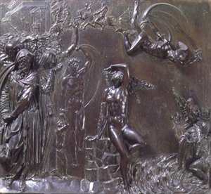 Perseus redder Andromeda (bronze) af Benvenuto Cellini