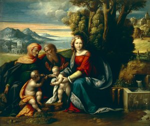 Hellig samtale, af Benvenuto Garofalo (1481-1559) af Benvenuto Tisi da Garofalo