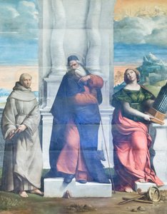 Sankt Antonius abbed, Anthony af Sicilien og Cecily af Benvenuto Tisi da Garofalo