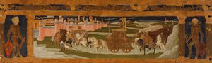 Predella panel: Triumph of David (maleri på træ)