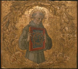Sankt Bernardino, muligvis 1474. af Benvenuto di Giovanni
