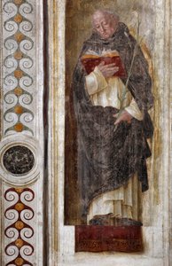 Repræsentation af Saint Dominica of Guzman (ca. 1170-1221) (St Dominic) Fresco af Bernardino Butinone (1435-1507) 1482-1486 Basilica of Santa Maria delle Grazie Milan Italien