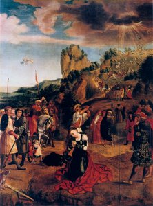 Sankt Katarinas martyrium, 1500-tallet. af Bernard van Orley