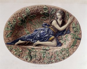 Madeleine i ørkenen - Keramisk fad, i "" The work of Bernard Palissy"" af C. Delange og C. Borneman, Paris