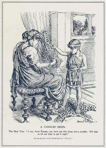 Balkanspørgsmålet, et sammenfiltret nøste (litho)