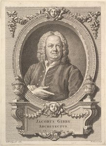 James Gibbs, arkitekt, 1747. af Bernard Baron