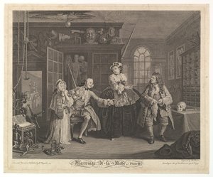Ægteskab A-la-Mode, tavle III, april 1745.