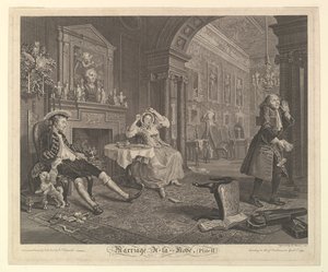 Ægteskab A-la-Mode, Tavle II, april 1745.